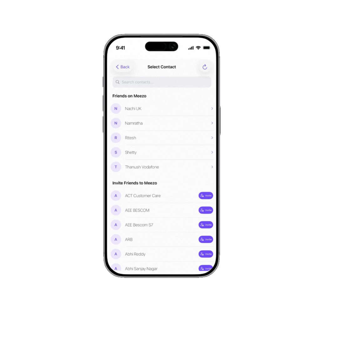 Meezo App Phone Transfer