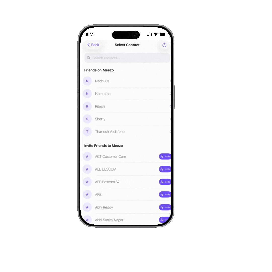 Meezo App Phone Transfer